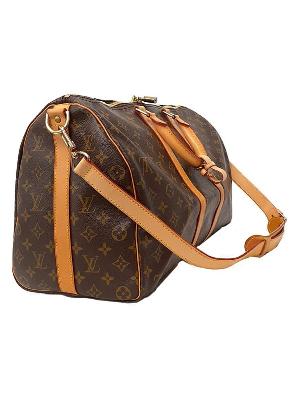 Louis Vuitton Bandouliere Bag Keepall Monogram Brown